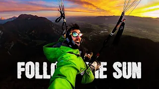 Paragliding Hike and fly Video FOLLOW THE SUN