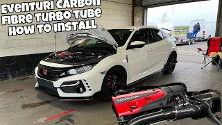 Eventuri Honda FK8 Carbon Fibre Turbo Tube install and how to