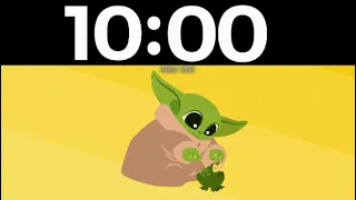 10 Minute Baby Yoda Mandalorian Grogu Disney themed Countdown Timer (with music)