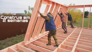 Casa modelo americano - Construção feita com 2 semanas. (Parte 1 do video)