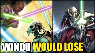 Why Mace Windu Said He Would LOSE to General Grievous