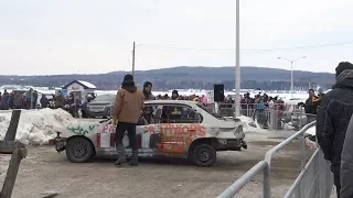 2018 PENTANGUISHENE WINTERAMA DEMO DERBY HEATS 1&2