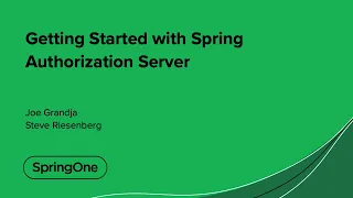 Getting Started with Spring Authorization Server