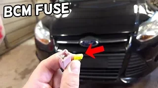 BCM BODY CONTROL MODULE FUSE LOCATION AND REPLACEMENT FORD FOCUS MK3 2012-2018