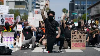 Violence erupts at California protests