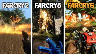 Evolution of FAR CRY Fire Effects & Physics (Far Cry 2 - Far Cry 6)