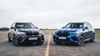 Drag Race 🏁 £130k BMW X5M vs £40k X5M | 4K