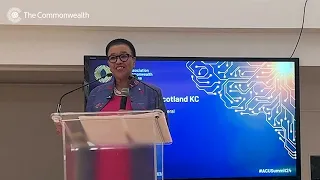 The Rt Hon Patricia Scotland KC, Commonwealth Secretary General speaking at The Association of Commo