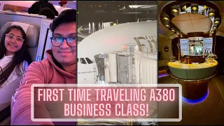 First Time Flying on Emirates A380 Business Class! From JFK to Dubai, ft. Emirates Lounge