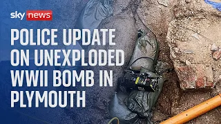 Police share updates on Plymouth WWII bomb that is due to be moved