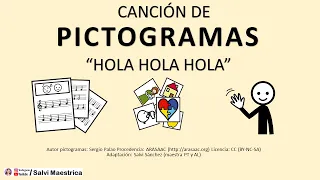 HOLA ¿cómo estás? canción con PICTOGRAMAS para dar los BUENOS DÍAS | canción infantil