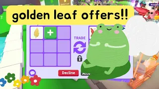 Trade Offers for a Golden Butterfly Leaf 🍃 adopt me 🦋