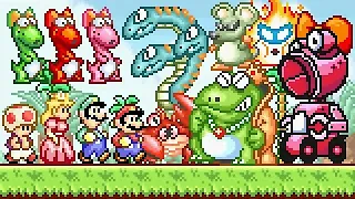 Super Mario Advance 1 (GBA) - All Bosses. ᴴᴰ