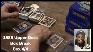 1989 Upper Deck Unopened Box Break (Box 4/4) Ken Griffey, Jr.!! PSA BGS 9 9.5 10 $$$