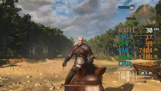 Intel UHD Graphics 730 -- Intel Core i5-11400 -- The Witcher 3 Wild Hunt FPS Test