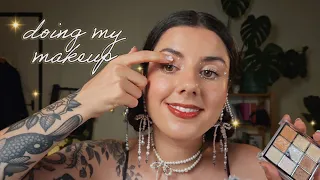 ASMR doing my makeup to match my new pearl jewellery 🧜‍♀️✨🤍 (chatty grwm)