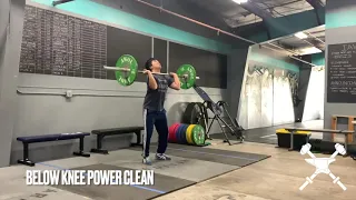 Below knee power clean