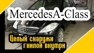 Замена всех 4-х дверей на Mesedes A-Class. Уставший от коррозии кузов W169