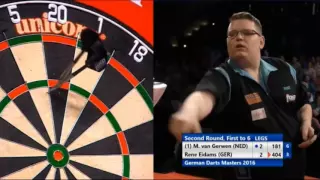 Michael van Gerwen vs Rene Eidams | 2016 German Darts Masters Round 2