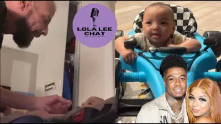 Chrisean Jr in his walker and Papa Blue feeding him baby food! Aunties send more gifts! 04.09.2024