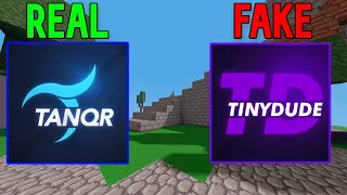 This Youtuber COPIES Tanqr.. (Roblox Bedwars)