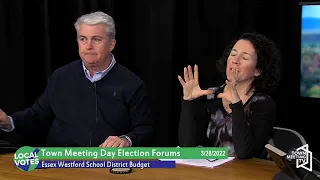 Essex Westford School District - Budget Presentation - 3/27/2022