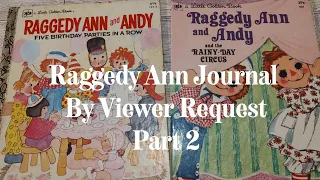 Raggedy Ann Junk Journal By Subscriber Request Working on the Cover Little Golden Book Video 2