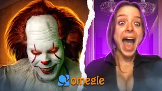 It's Jump scare January on Omegle (Pennywise)