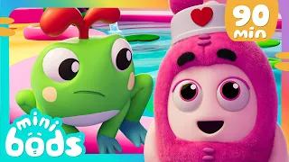 Save The Frog! | Minibods | Mini Oddbods | Baby Oddbods | Funny Cartoons For Kids