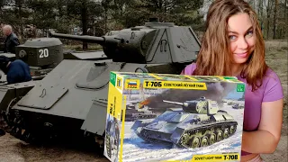 T-70 tank. I Couldn't assemble the model? Overview and assembly of the tank. A novelty from Zvezda