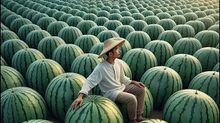 The Most Modern Agriculture Machines That Are At Another Level , How To Harvest Watermelon