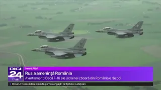 Rusia amenință România: Dacă F-16 ale Ucrainei zboară din România, e război