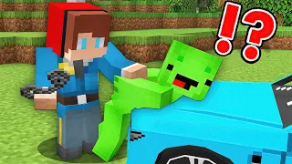 JJ and Mikey Became POLICE in Minecraft Challenge Funny Pranks - Maizen