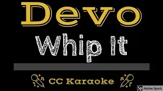 Devo • Whip It (CC) [Karaoke Instrumental Lyrics]