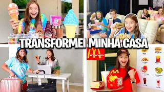 OS MELHORES TRANSFORMEI A MINHA CASA em Mc Donald’s , Sorveteria, Cinema e Hotel!! Série Completa!!