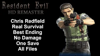 Resident Evil Remaster HD - Chris - Real Survival/No Damage Walkthrough (PC)