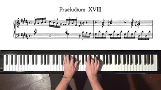 Bach Prelude and Fugue No.18 (Take 1) Well Tempered Clavier, Book 2 with Harmonic Pedal