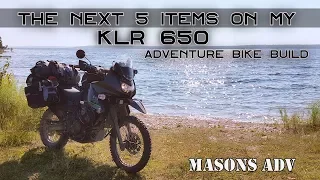 The next 5 items on my KLR 650 ADVenture bike build PART 2 | Masons ADV