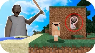 BEBE NOOB VS CREEPYPASTA GRANNY MINECRAFT TROLL + ROLEPLAY