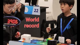 YiHeng Wang 4.69 3x3  WR Average #worldrecord