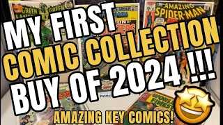 MY FIRST COMIC COLLECTION BUY OF 2024! - AMAZING KEY COMICS!!!