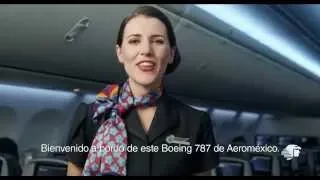 Aeromexico New Boeing 787 In-flight Safety Video