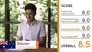 IELTS SPEAKING Mock Exam - Steven from Australia 🦘🇦🇺🐨- Band 8.5-9.0 (Part 1, Part 2, Part 3)