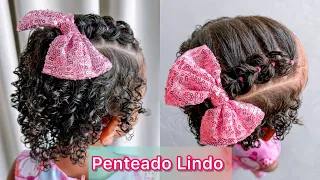 Penteado Lindo para Ano Novo 🩷✨ Beautiful Hairstyle for New Year