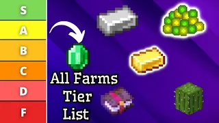 Minecraft Farms Tier List