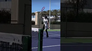 Elena Rybakina features in her sister’s (Ann) beautiful video from Indian Wells.