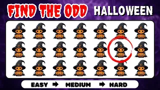 Find The Odd One Out: Halloween Edition 👻🎃💀| Spot The Difference | Emoji Quiz Challenge