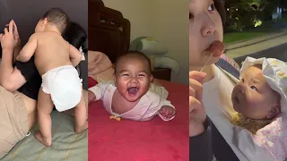 Cute Baby Funny Moments || Funniest and Adorable reaction Cutest babies compilation playing happy