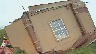 Storm damage: Strong winds flip home in Parker County