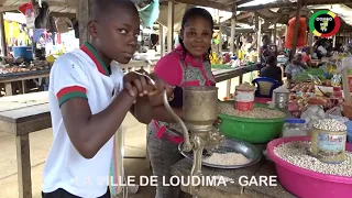 LA VILLE DE LOUDIMA GARE DANS LA BOUENZA AU CONGO BRAZZAVILLE